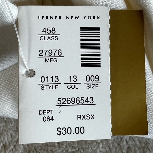 Lerner NY Metropolitan Vintage Cream Stirrup Stretch Pants Leggings -Sz XL, NWT - Picture 6 of 7